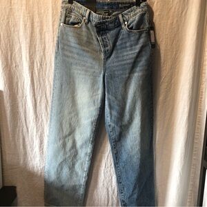 NWT BLANKNYC jeans Baxter limited edition wide leg asymmetrical waist size 26